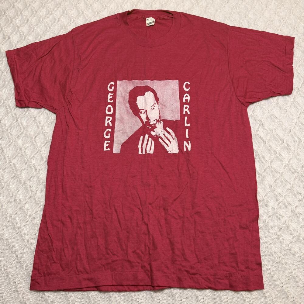 Vintage 80s George Carlin Simon Says: Go F@#k Yourself! Graphic T Shirt Size XL